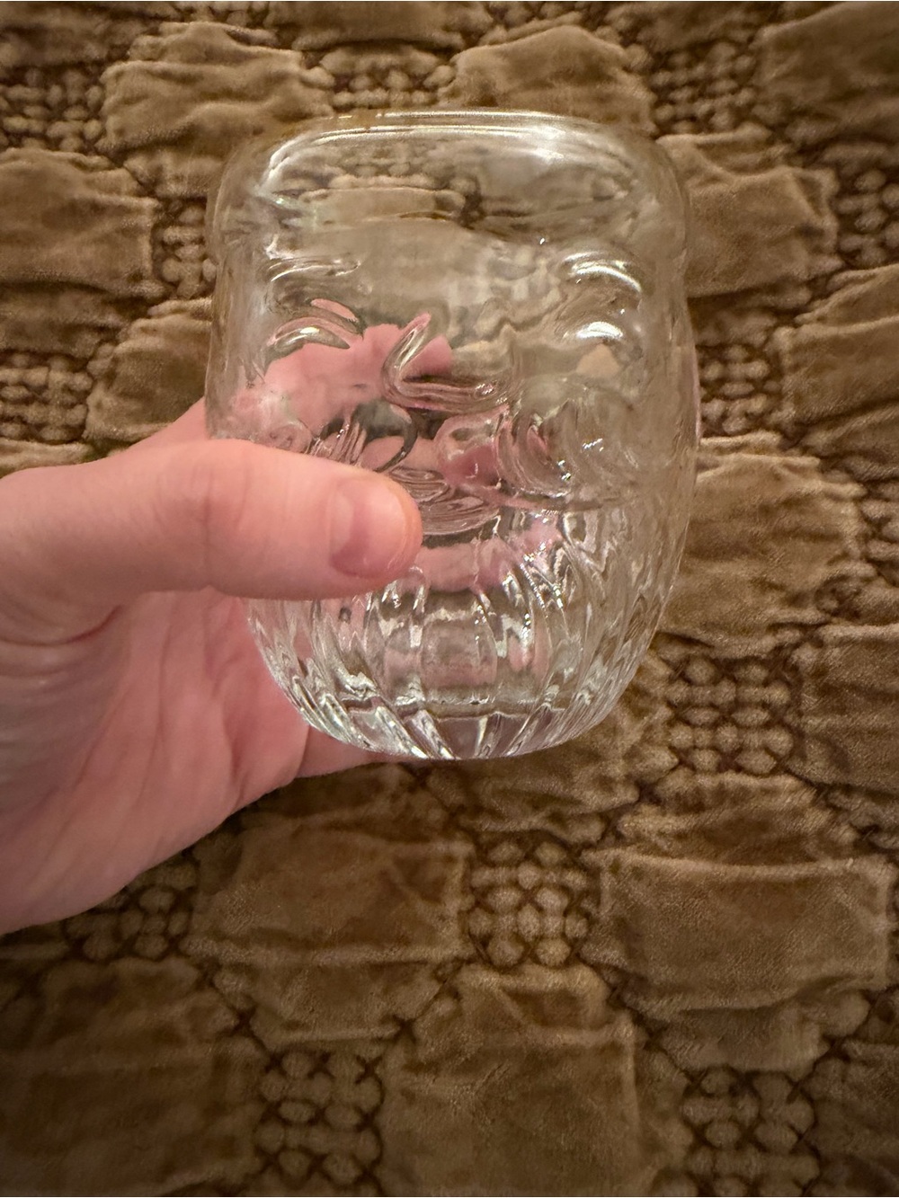 Anthropologie Santa Textured Cup - Transparent